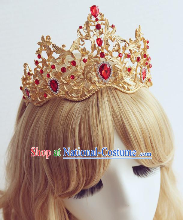 Romantic Bridal Princess Royal Crown Hair Accessories Hair Jewelry