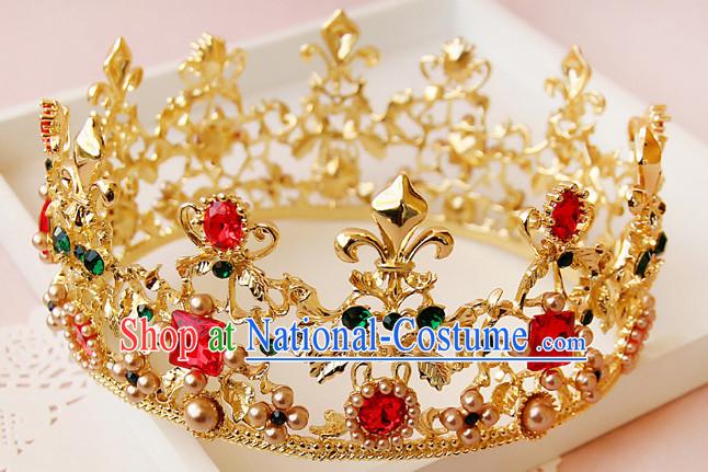 Romantic Bridal Princess Royal Crown Hair Accessories Hair Jewelry