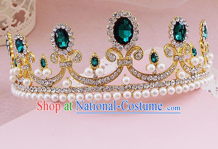 Romantic Bridal Princess Royal Crown Hair Accessories Hair Jewelry Headwear