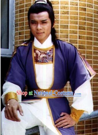 TVB Film New Adventures Chor Lau Heung Knight Hero Costumes Complete Set for Men