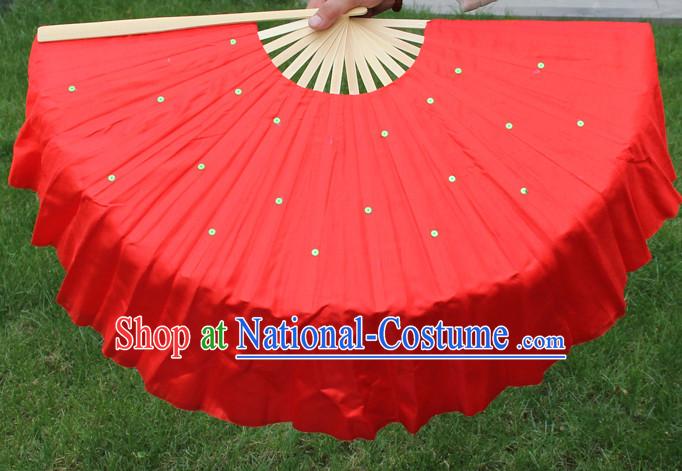 Traditional Chinese Red Dance Fan