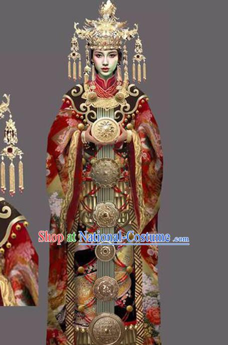 Chinese Ancient Imperial Empress Stage Costumes