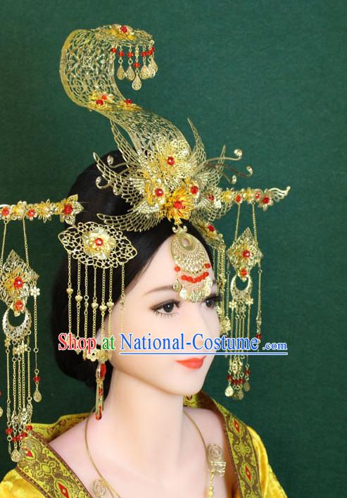 Ancient Chinese Female Emperor Wu Zetian Hair Accessories Complete Set