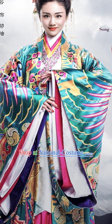 Ancient Chinese Empress Royal Dresses Imperial Princess Robe Clothes Complete Set