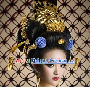 Wu Zetian Female Emperor Headpieces Hair Accessories Set