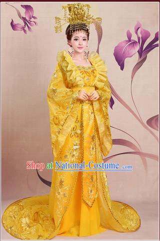 Ancient Chinese Palace Empress Costumes Complete Set, Tang Dynasty Ancient Palace Princess, Queen Dress Suits For Women