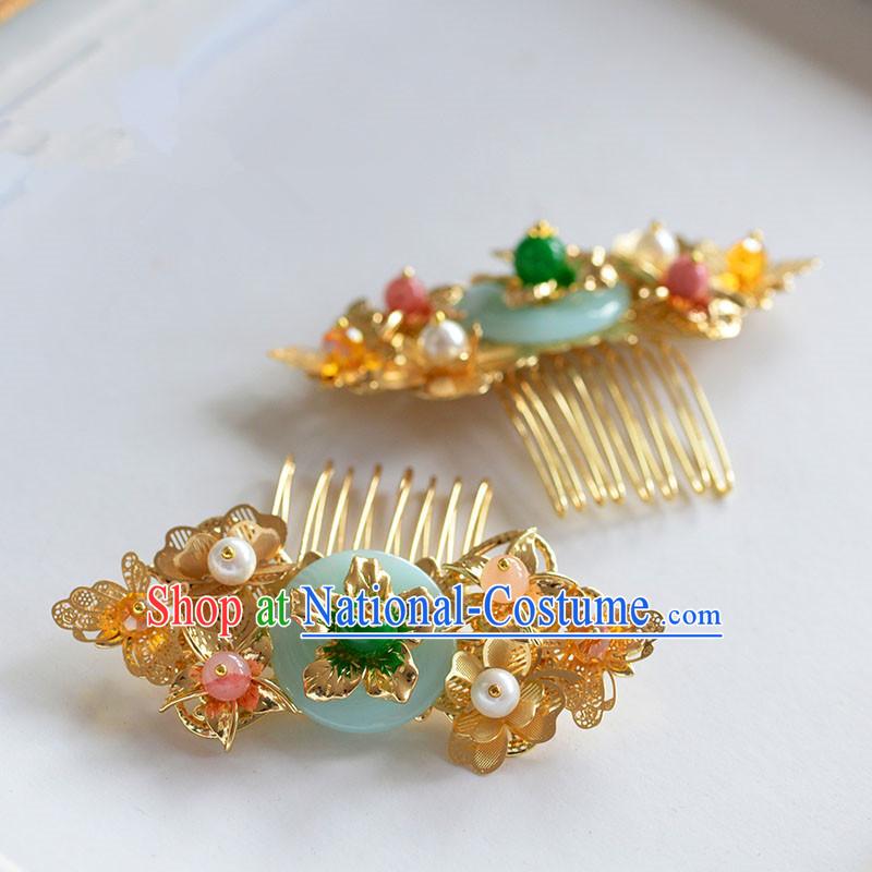 Chinese Ancient Style Hair Jewelry Accessories, Hairpins, Hanfu Xiuhe Suit Wedding Bride Hair Accessories for Women