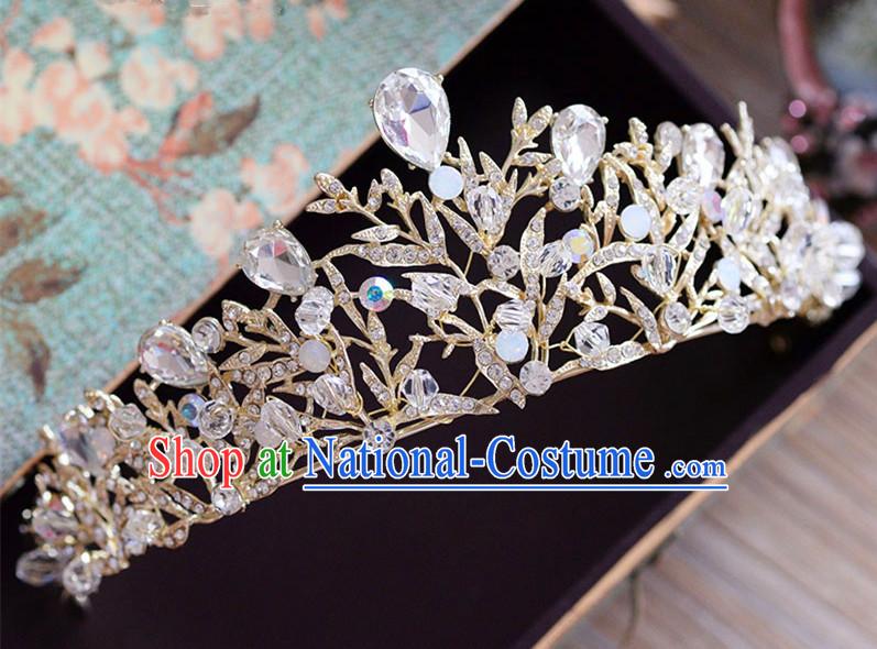 Traditional Jewelry Accessories, Princess Bride Royal Crown, Wedding Hair Accessories, Baroco Style Headwear for Women