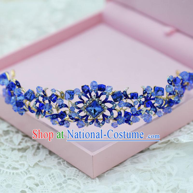 Traditional Jewelry Accessories, Princess Bride Royal Crown, Wedding Hair Accessories, Baroco Style Crystal Headwear for Women