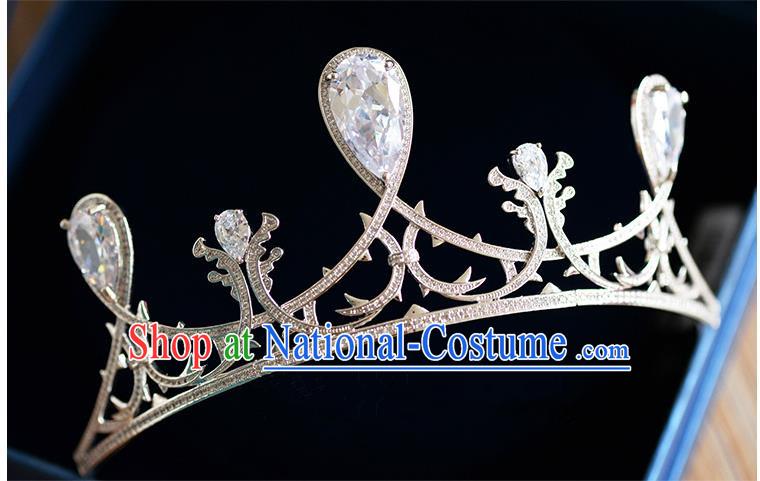 Traditional Jewelry Accessories, Princess Bride Royal Crown, Wedding Hair Accessories, Baroco Style Crystal Headwear for Women