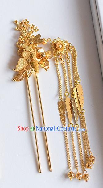 Chinese Ancient Style Hair Jewelry Accessories, Hairpins, Princess Hanfu Xiuhe Suit Wedding Bride Hair Accessories for Women