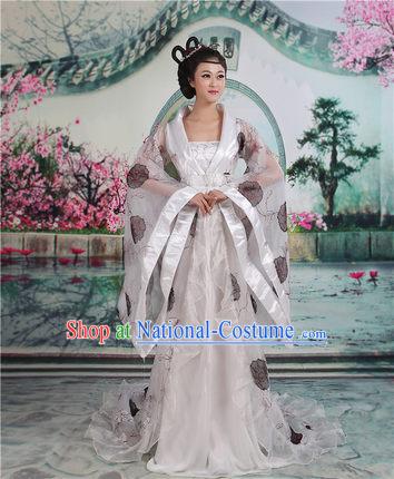 Ancient Chinese Palace Empress Costumes Complete Set, Tang Dynasty Ancient Palace Fairy Princess Dress Suits For Women