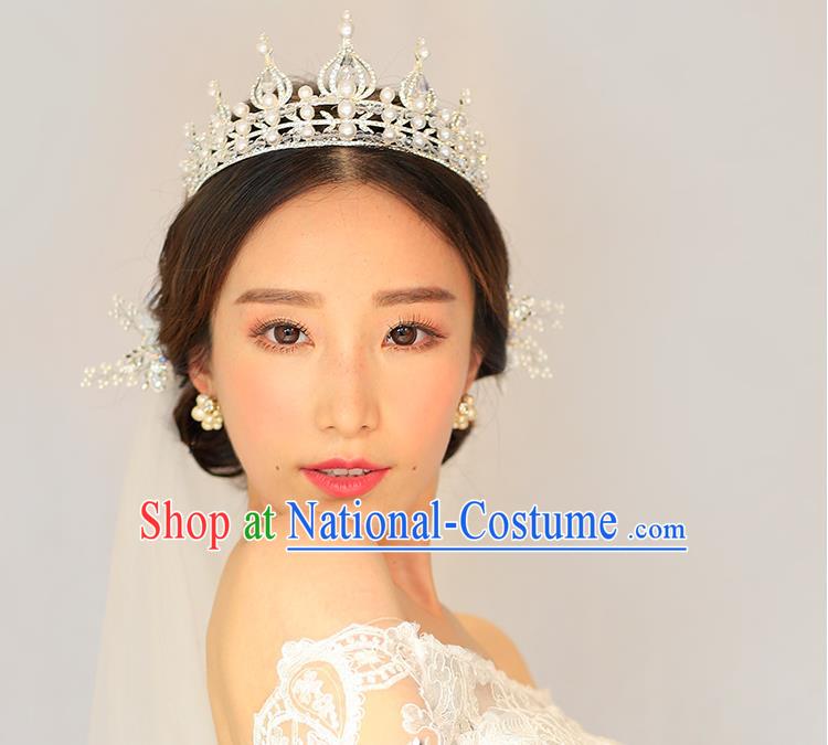 Traditional Jewelry Accessories, Princess, Bride Royal Crown, Wedding Hair Accessories, Baroco Style Headwear for Women