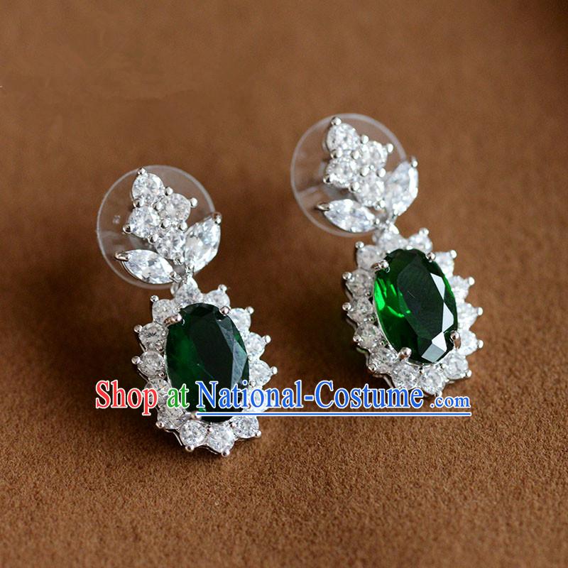 Traditional Jewelry Accessories, Princess, Bride, Wedding Baroco Style Crystal Earrings for Women