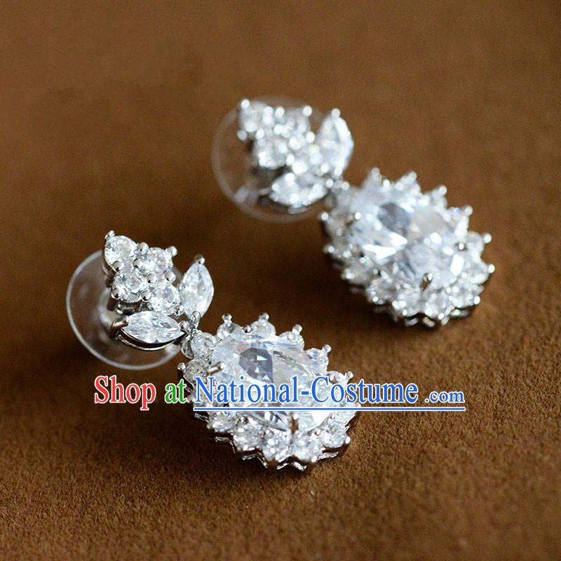 tional Jewelry Accessories, Princess, Bride, Wedding Baroco Style Crystal Earring Set for Women