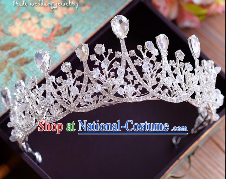 Traditional Jewelry Accessories, Princess Bride Royal Crown, Wedding Hair Accessories, Baroco Style Crystal Headwear for Women