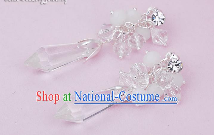 Traditional Jewelry Accessories, Princess Bride Earring, Wedding Accessories, Baroco Style Crystal Earrings for Women