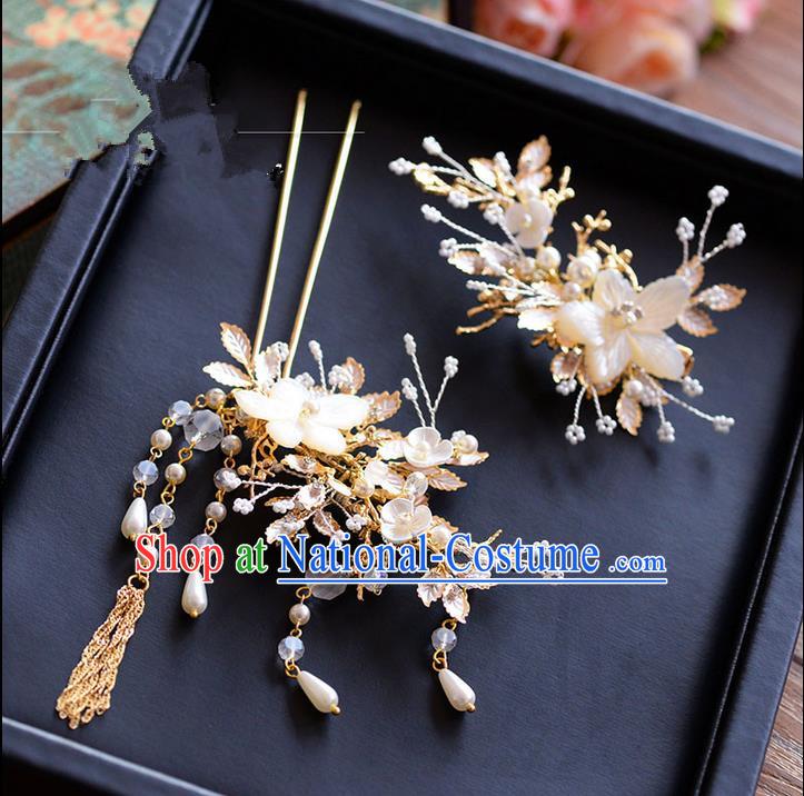 Chinese Ancient Style Hair Jewelry Accessories, Hairpins, Princess Hanfu Xiuhe Suit Wedding Bride Hair Accessories Set for Women