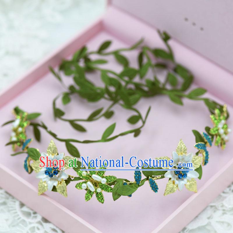 Traditional Jewelry Accessories, Princess Bride Wedding Hair Accessories, Baroco Style Flowers Headwear for Women