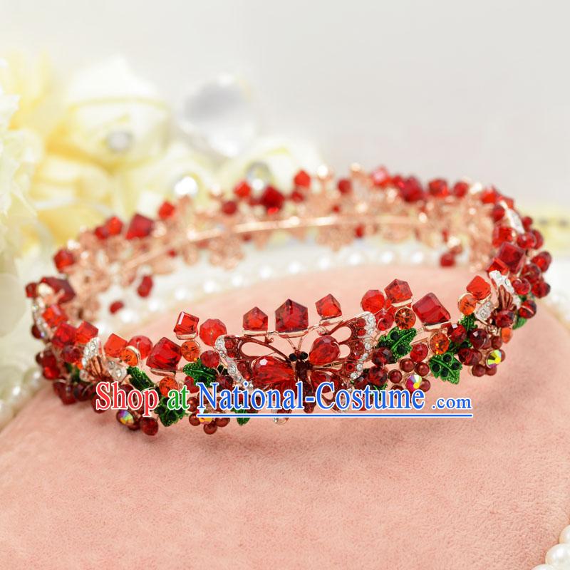 Traditional Jewelry Accessories, Princess Bride Wedding Hair Accessories, Baroco Style Flowers Headwear for Women