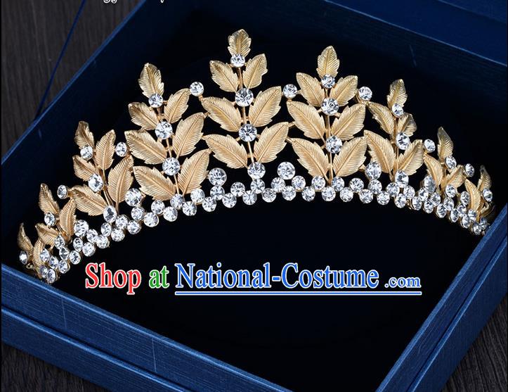 Traditional Jewelry Accessories, Princess Bride Royal Crown, Wedding Hair Accessories, Baroco Style Crystal Headwear for Women