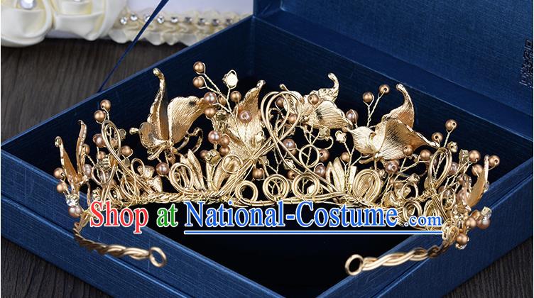 Traditional Jewelry Accessories, Princess Bride Royal Crown, Wedding Hair Accessories, Baroco Style Crystal Headwear for Women