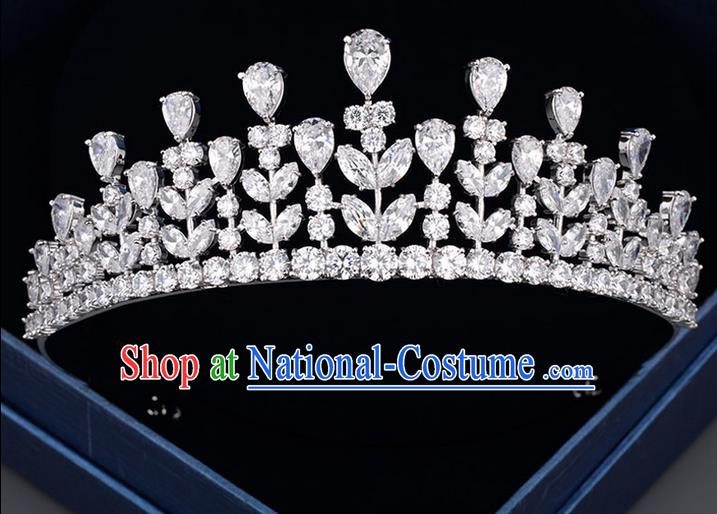 Traditional Jewelry Accessories, Palace Princess Bride Royal Crown, Wedding Hair Accessories, Baroco Style Crystal Headwear for Women