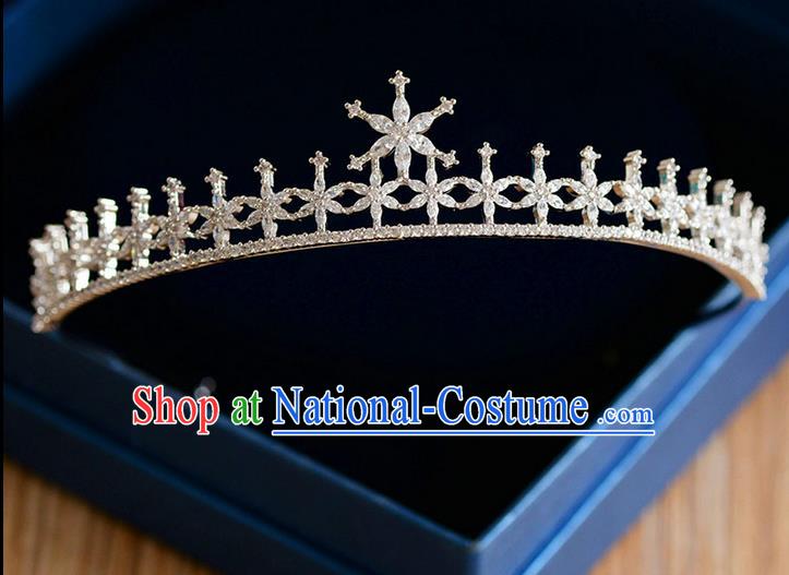 Traditional Jewelry Accessories, Palace Princess Bride Royal Crown, Wedding Hair Accessories, Baroco Style Crystal Stars Headwear for Women