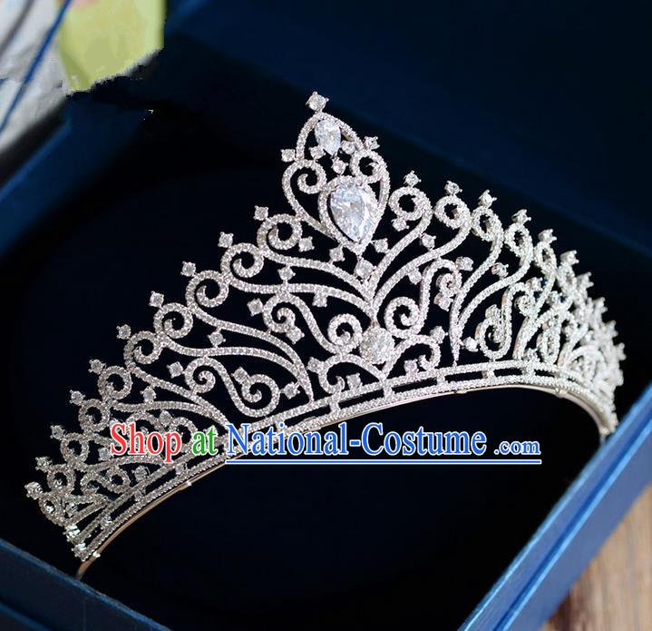 Traditional Jewelry Accessories, Palace Princess Bride Royal Crown, Wedding Hair Accessories, Baroco Style Crystal Headwear for Women