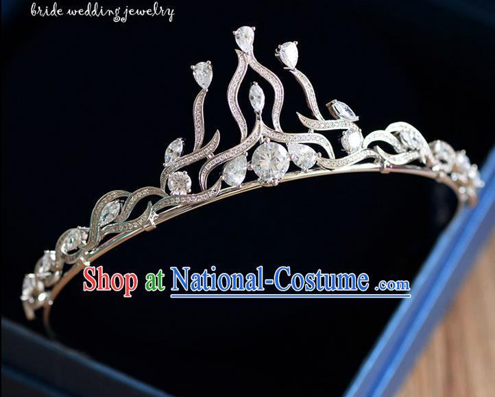 Traditional Jewelry Accessories, Palace Princess Bride Royal Crown, Wedding Hair Accessories, Baroco Style Crystal Headwear for Women