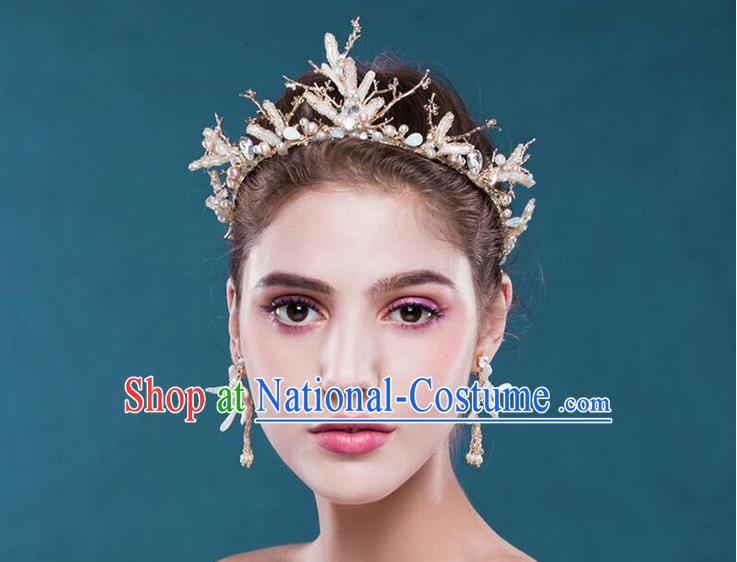 Traditional Jewelry Accessories, Palace Princess Bride Royal Crown, Wedding Hair Accessories, Baroco Style Crystal Headwear for Women