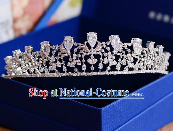 Traditional Jewelry Accessories, Palace Princess Bride Royal Crown, Wedding Hair Accessories, Baroco Style Crystal Headwear for Women