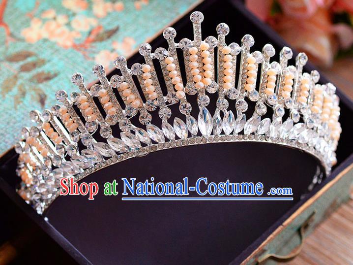 Traditional Jewelry Accessories, Palace Princess Bride Royal Crown, Wedding Hair Accessories, Baroco Style Crystal Headwear for Women