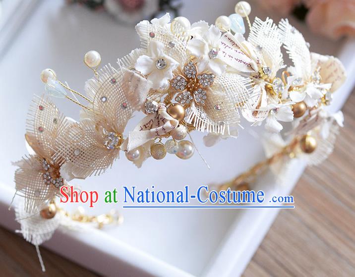 Traditional Jewelry Accessories, Princess Wedding Hair Accessories, Bride Wedding Hair Accessories, Baroco Style Pearl Headwear for Women