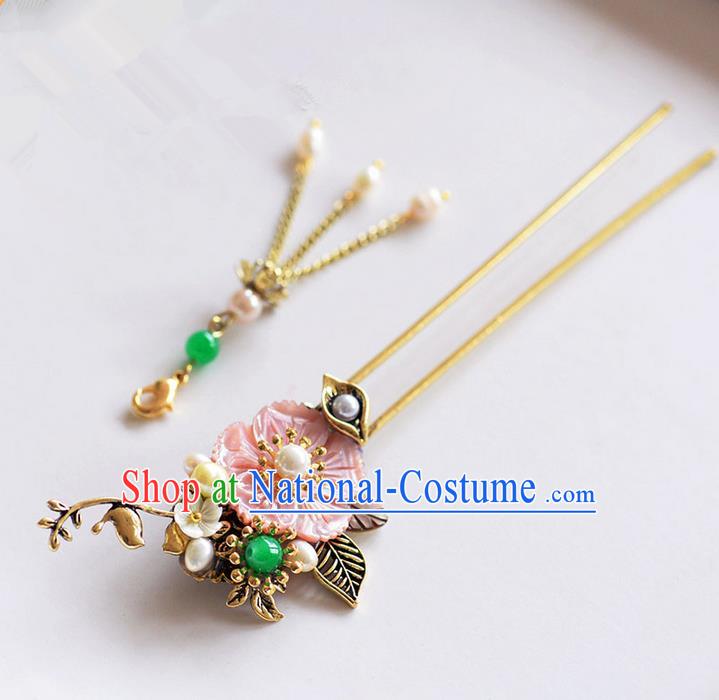 Chinese Ancient Style Hair Jewelry Accessories, Hairpins, Princess Hanfu Xiuhe Suit Wedding Bride Hair Accessories, Headwear for Women