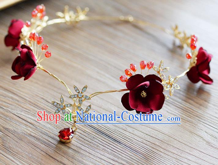 Traditional Jewelry Accessories, Princess Wedding Hair Accessories, Bride Wedding Hair Accessories, Baroco Style Flowers Headwear for Women