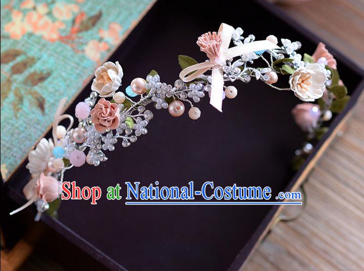 Traditional Jewelry Accessories, Princess Wedding Hair Accessories, Bride Wedding Hair Accessories, Baroco Style Pearl Headwear for Women