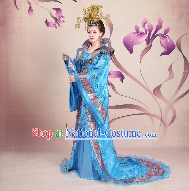 Ancient Chinese Palace Empress Costumes Complete Set, Tang Dynasty Ancient Palace Clothing, Cosplay Hanfu Fairy Princess Dress Suits For Women