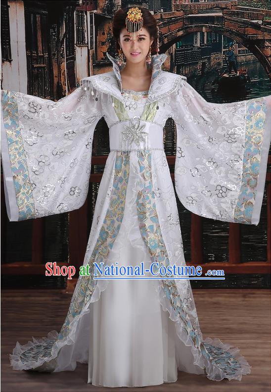 Ancient Chinese Palace Empress Costumes Complete Set, Tang Dynasty Ancient Palace Clothing, Cosplay Hanfu Fairy Princess Dress Suits For Women