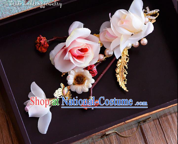 Traditional Jewelry Accessories, Princess Wedding Hair Accessories, Bride Wedding Hair Accessories, Baroco Style Flowers Headwear for Women