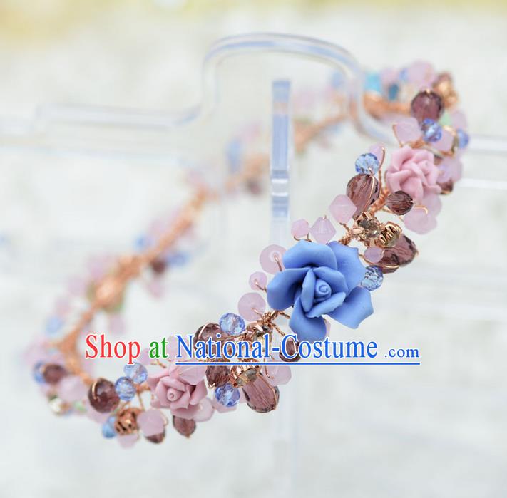 Traditional Jewelry Accessories, Princess Wedding Hair Accessories, Bride Wedding Hair Accessories, Baroco Style Flowers Headwear for Women