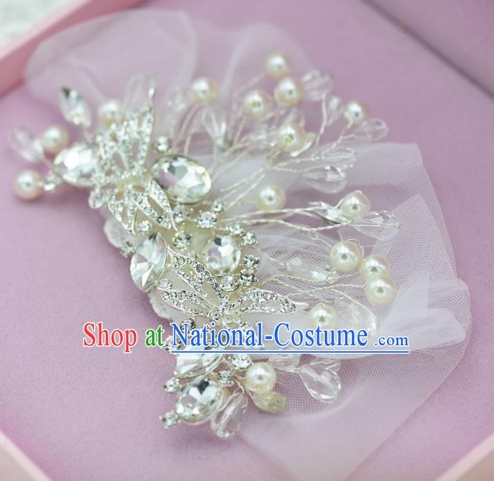 Traditional Jewelry Accessories, Princess Wedding Hair Accessories, Bride Wedding Hair Accessories, Baroco Style Pearl Headwear for Women