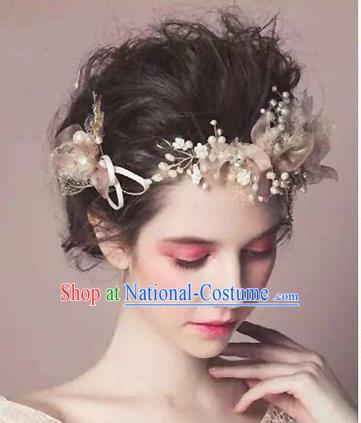 Traditional Jewelry Accessories, Princess Wedding Hair Accessories, Bride Wedding Hair Accessories, Baroco Style Pearl Headwear for Women