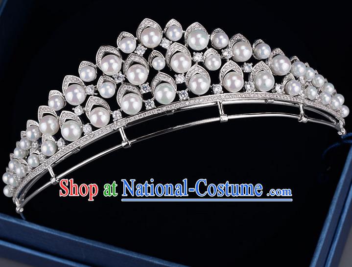 Traditional Jewelry Accessories, Palace Princess Bride Royal Crown, Queen Engagement Royal Crown, Wedding Hair Accessories, Baroco Style Crystal Zircon Headwear for Women