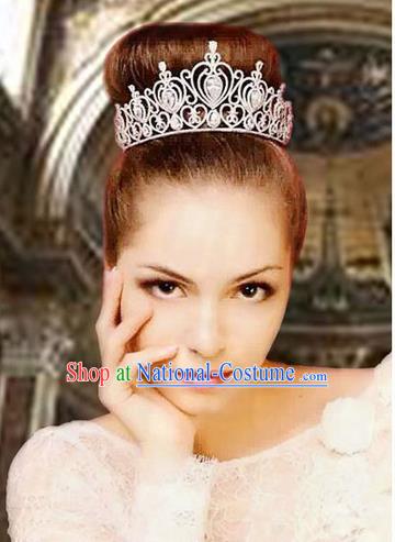 Traditional Jewelry Accessories, Palace Princess Bride Royal Crown, Queen Engagement Royal Crown, Wedding Hair Accessories, Baroco Style Crystal Zircon Headwear for Women