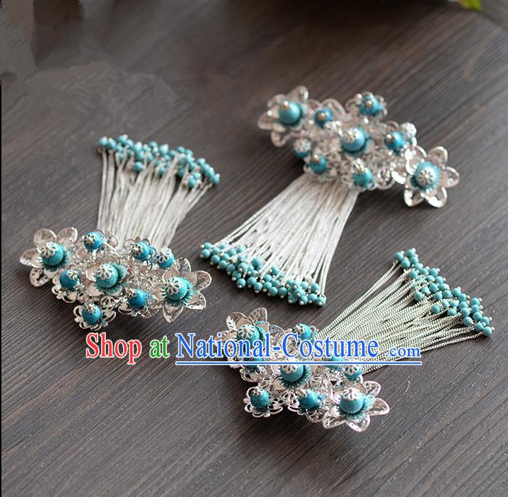 Chinese Ancient Style Hair Jewelry Accessories, Hairpins, Hanfu Xiuhe Suits Headwear, Traditional Headdress, Imperial Empress Handmade Hair Fascinators for Women