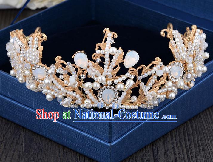 Traditional Jewelry Accessories, Palace Princess Bride Royal Crown, Imperial Royal Crown, Wedding Hair Accessories, Baroco Style Crystal for Headwear Women