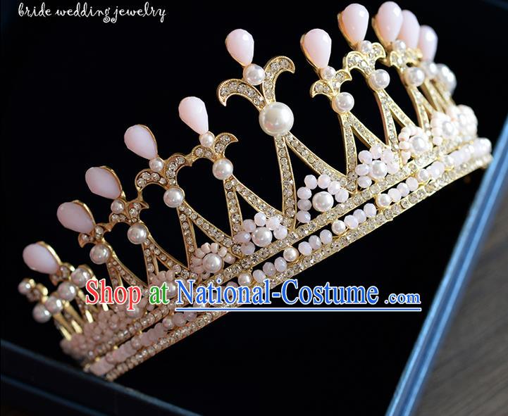 Traditional Jewelry Accessories, Palace Princess Bride Royal Crown, Imperial Royal Crown, Wedding Hair Accessories, Baroco Style Crystal Headwear for Women