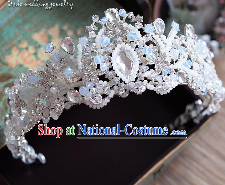 Traditional Jewelry Accessories, Palace Princess Bride Royal Crown, Imperial Royal Crown, Wedding Hair Accessories, Baroco Style Crystal Headwear for Women