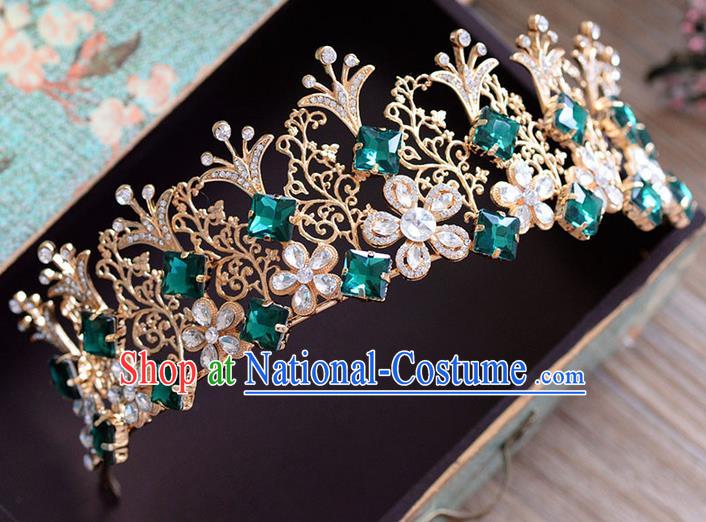 Traditional Jewelry Accessories, Palace Queen Bride Royal Crown, Imperial Royal Crown, Wedding Hair Accessories, Baroco Style Crystal Headwear for Women